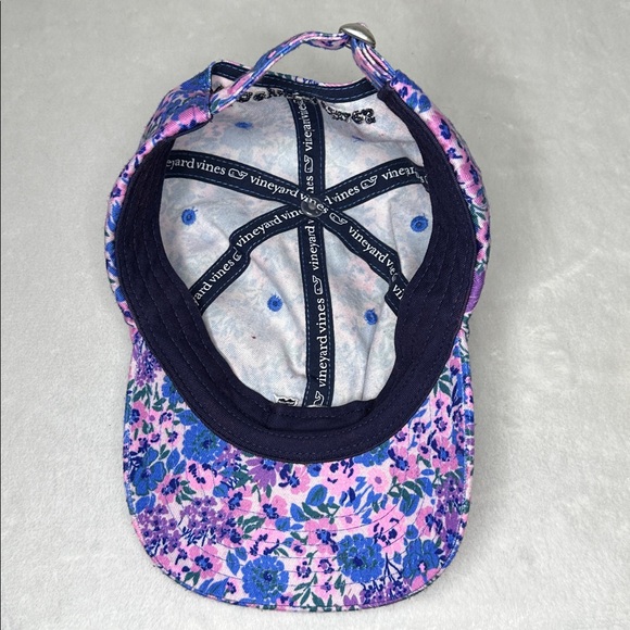 Vineyard Vines Floral Kids Adjustable Cap with Whale Logo - Picture 6 of 6